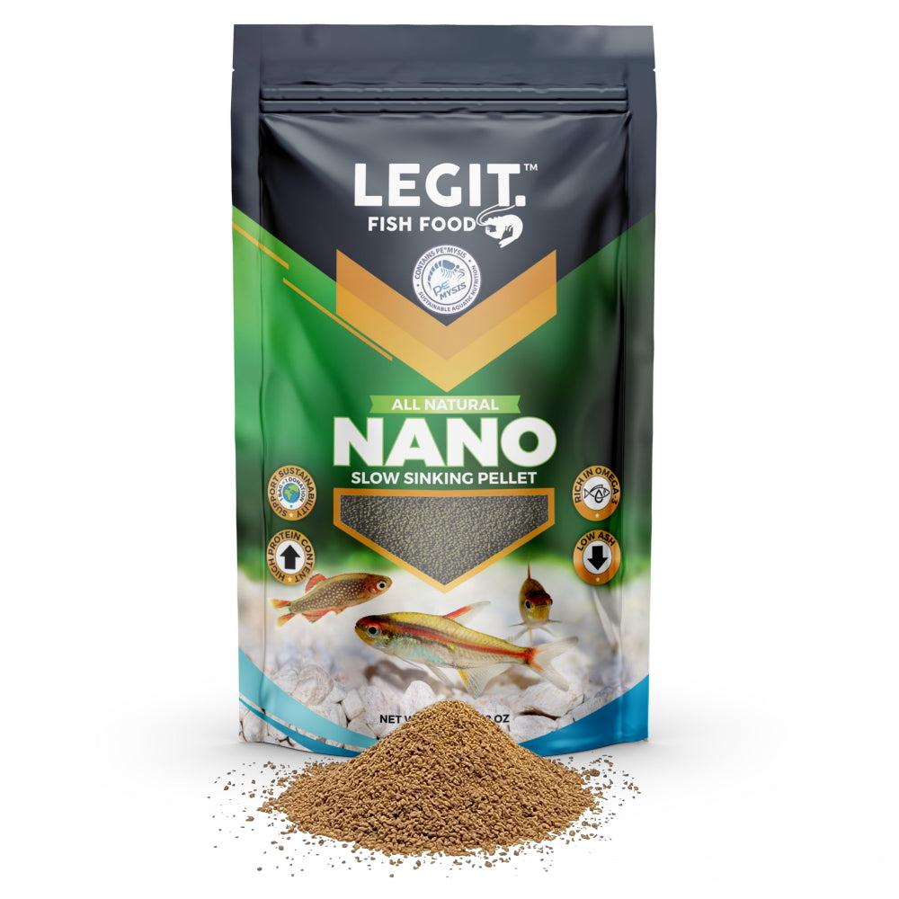 nano fish food by LEGIT. Fish Food. Its superior nutrient profile and low temperature processing is just a few reasons why its one of the best fish foods on the market