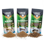 LEGIT. Fish Food 3 Pack Nano, Community and Bottom Feeder